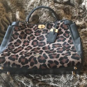 COACH black calf hair bag.  Gorgeous!